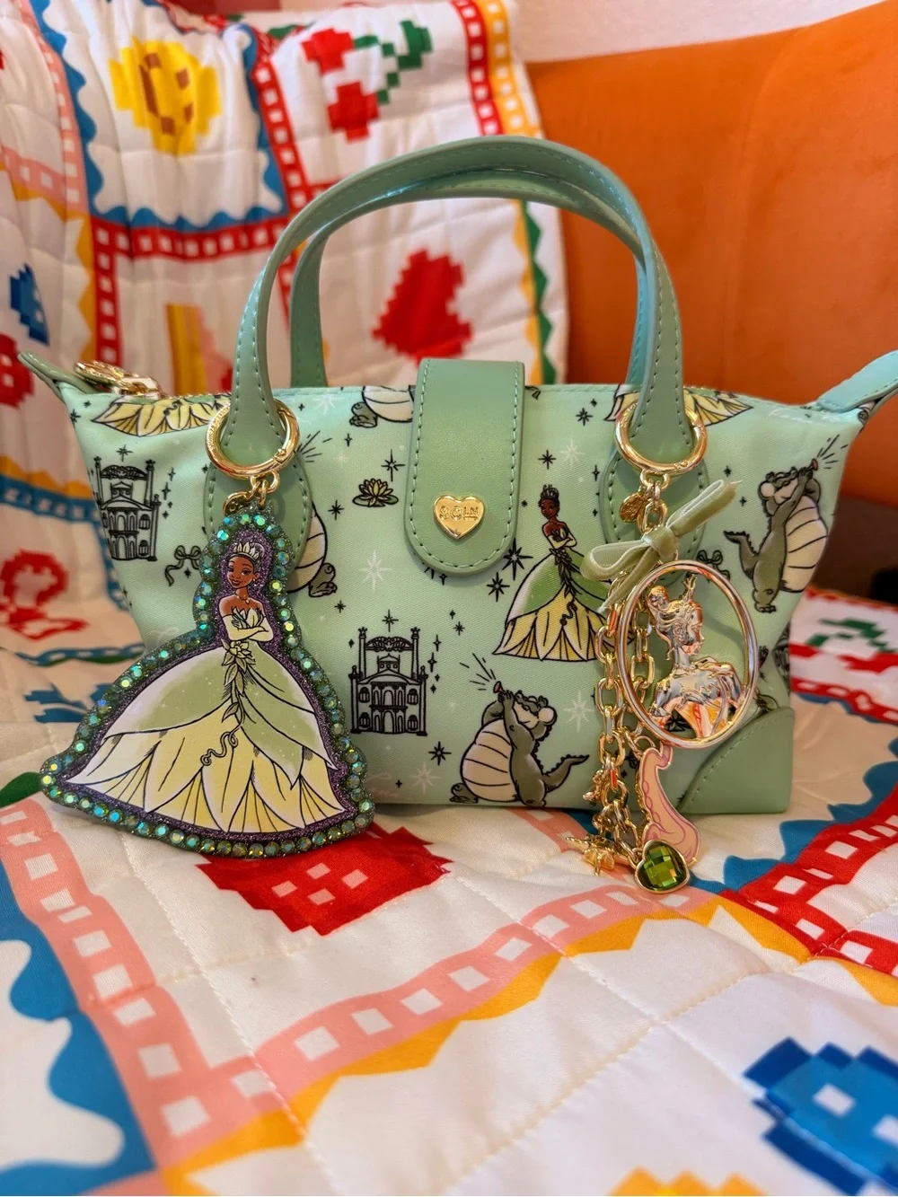 Stoney Clover Lane - Princess Tiana Metal Multi Charm Bag Charm